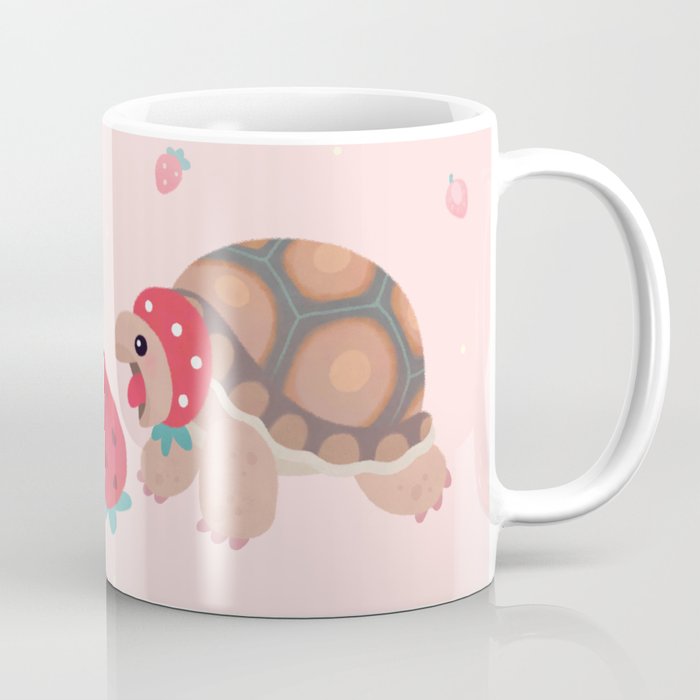 Tortoises love strawberries Coffee Mug Gallery Image 1