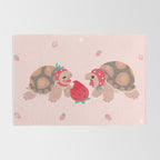 Tortoises love strawberries Rug Gallery Image 2