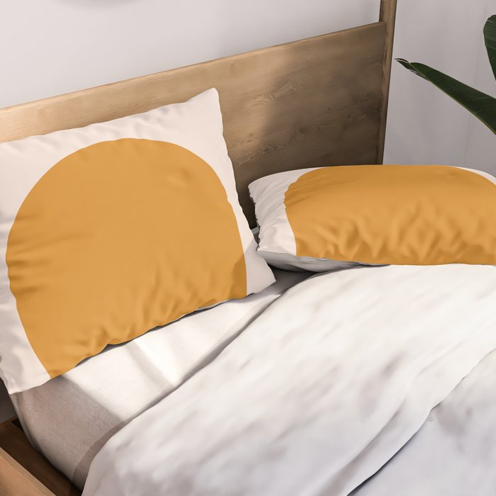 Arch (Yellow & Pale Pink) Pillow Sham Gallery Image 2