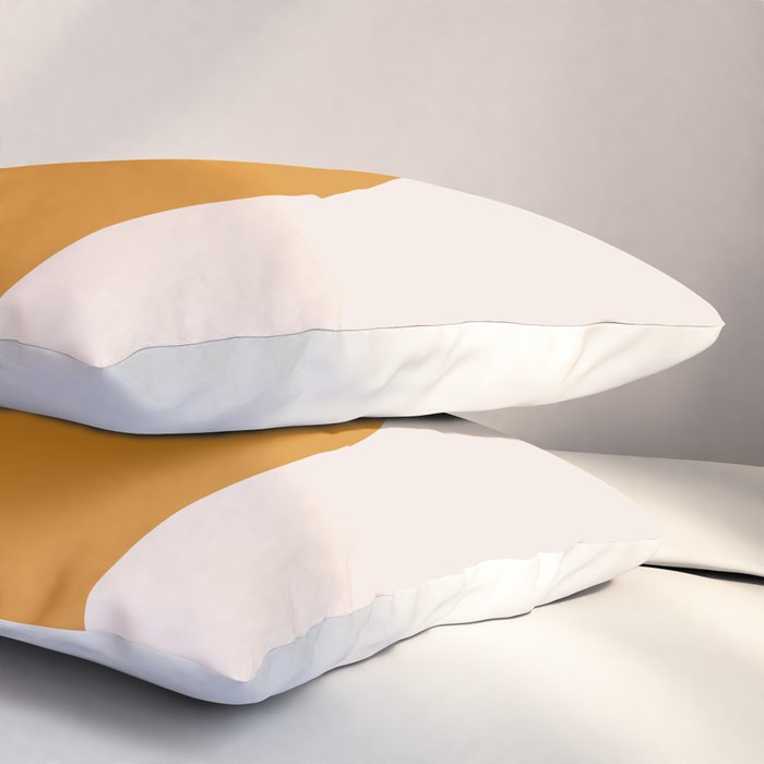 Arch (Yellow & Pale Pink) Pillow Sham Gallery Image 3