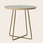 Vintage Green Spirals Side Table Gallery Image 1