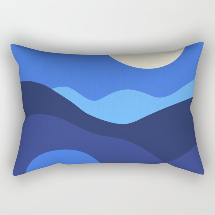Full Moon Rising Rectangular Pillow Gallery Image 2