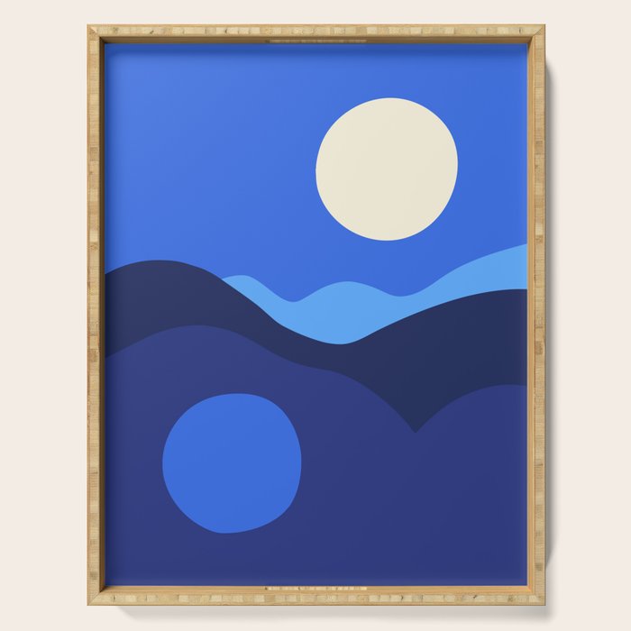 Full Moon Rising Serving Tray Gallery Image 1