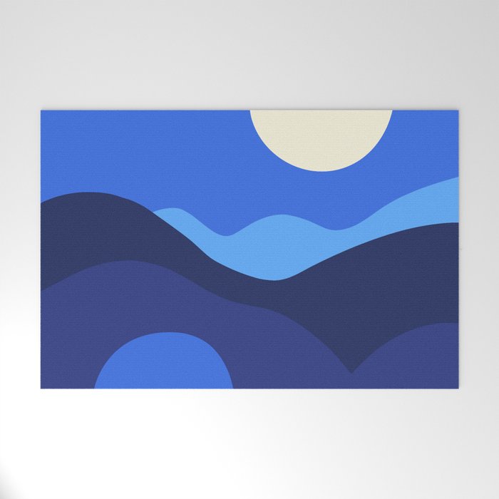 Full Moon Rising Welcome Mat Gallery Image 1