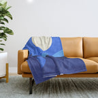 Full Moon Rising Throw Blanket Gallery Image 1