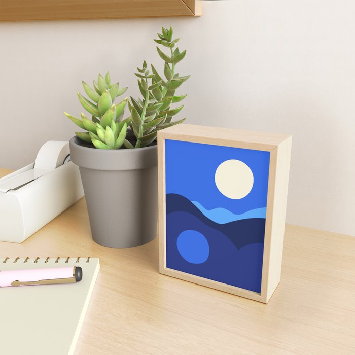 Full Moon Rising Mini Art Print Gallery Image 2