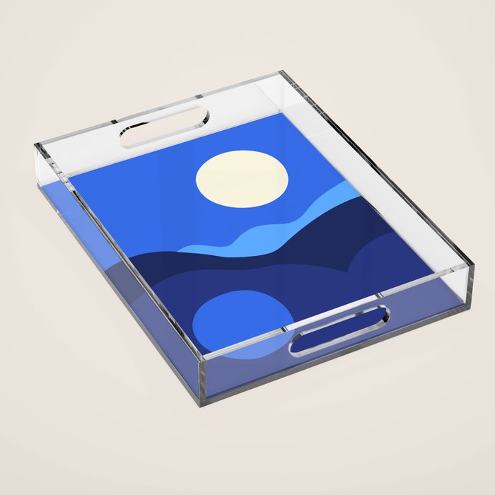 Full Moon Rising Acrylic Tray Gallery Image 1