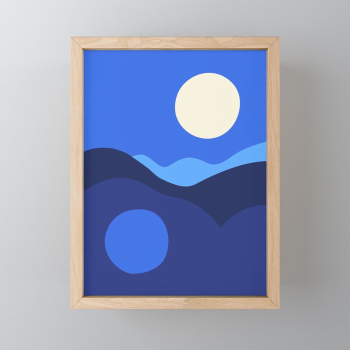 Full Moon Rising Mini Art Print Gallery Image 1