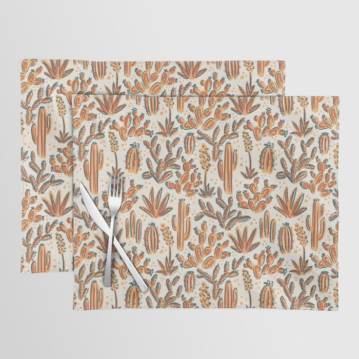 Cactus Desert - vintage primary  Placemat Gallery Image 1