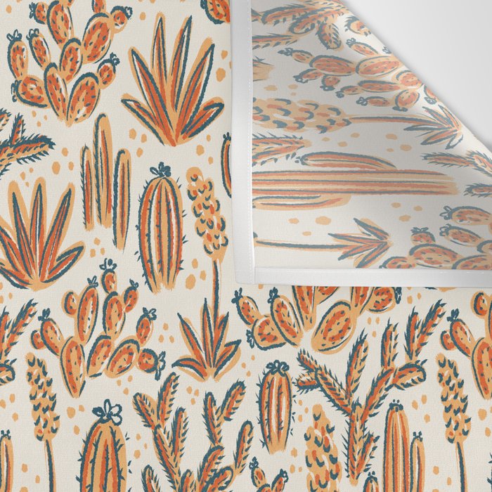 Cactus Desert - vintage primary  Wall Tapestry Gallery Image 3