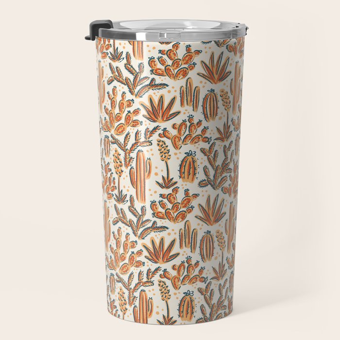 Cactus Desert - vintage primary  Travel Mug Gallery Image 3
