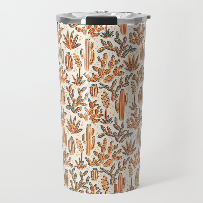Cactus Desert - vintage primary  Travel Mug Gallery Image 1