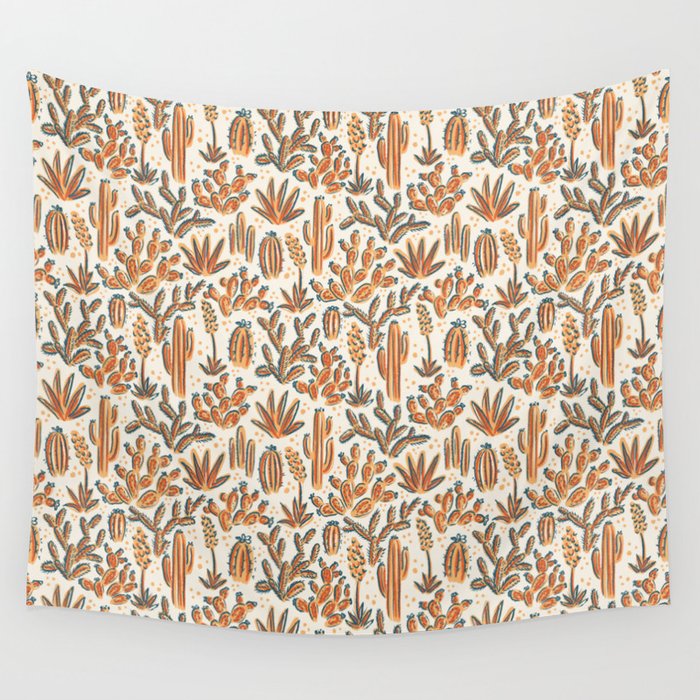 Cactus Desert - vintage primary  Wall Tapestry Gallery Image 4