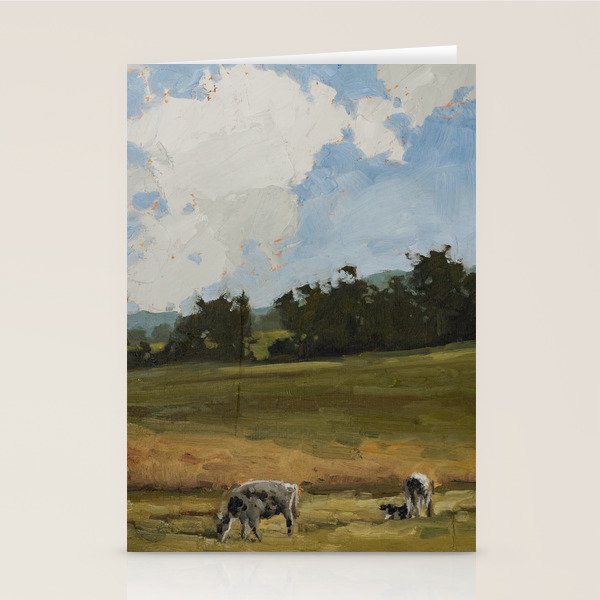 cows in a maryland field Stationery Card Gallery Image 1