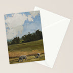 cows in a maryland field Stationery Card Gallery Image 2