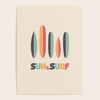 Sun & Surf Surfboards - Retro Rainbow Poster Gallery Image 4