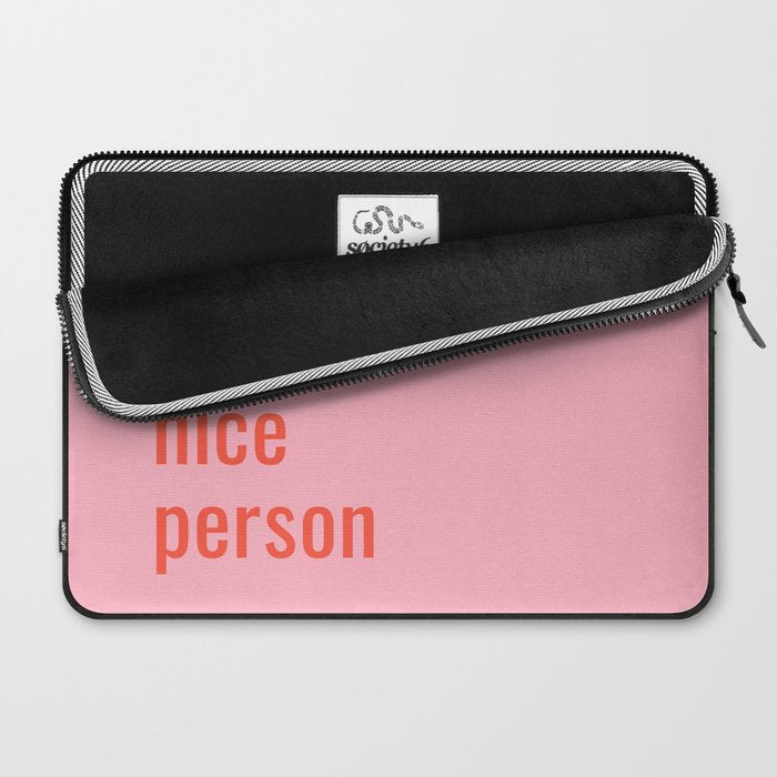 Be A Nice Person Laptop Sleeve Gallery Image 2