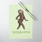 Sassquatch Wrapping Paper Gallery Image 1