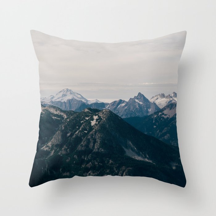 Glacier Peak II Throw Pillow Gallery Image 1