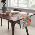 Posey - pink, orange, and teal Table Runner Gallery Image 2