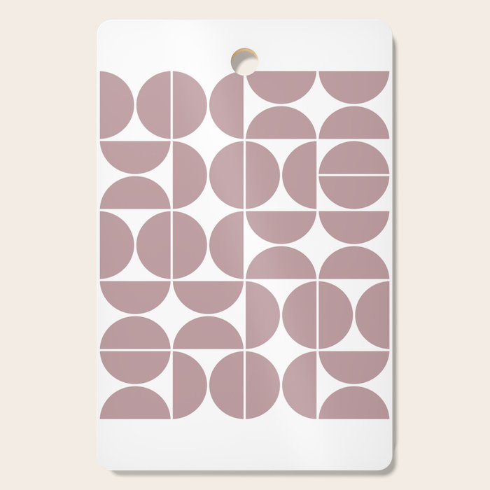 Mid Century Modern Geometric 04 Dusty Pink Cutting Board Gallery Image 1