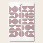 Mid Century Modern Geometric 04 Dusty Pink Cutting Board Gallery Image 1