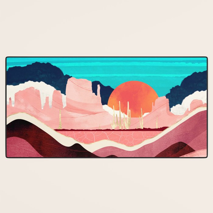 Sunset Desert Desk Mat Gallery Image 3
