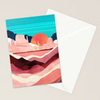 Sunset Desert Stationery Card Gallery Image 2