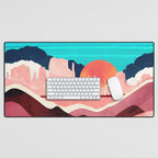 Sunset Desert Desk Mat Gallery Image 1