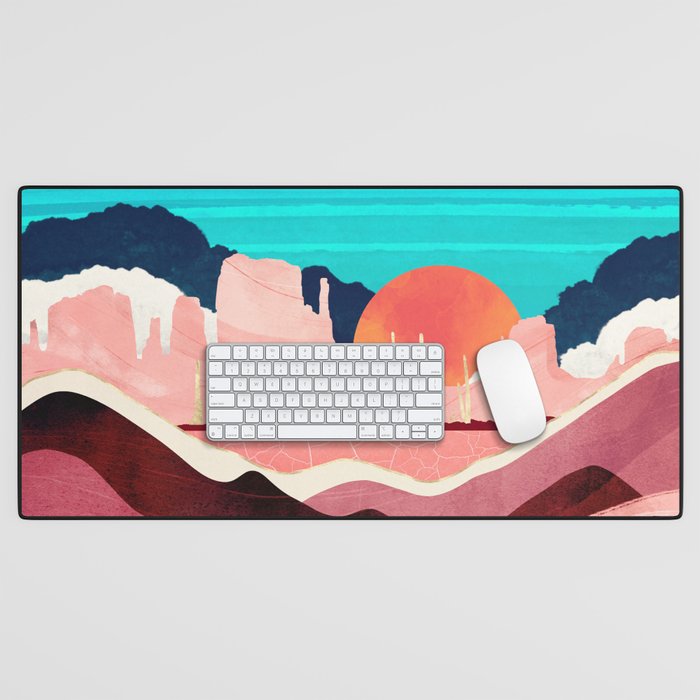 Sunset Desert Desk Mat Gallery Image 1