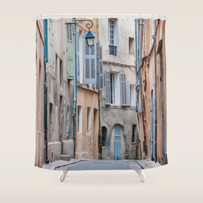Aix-en-Provence Street #1, French Riviera Shower Curtain Gallery Image 1