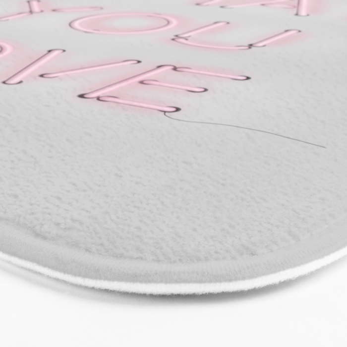 Do what you love, Neon Sign Bath Mat Gallery Image 3