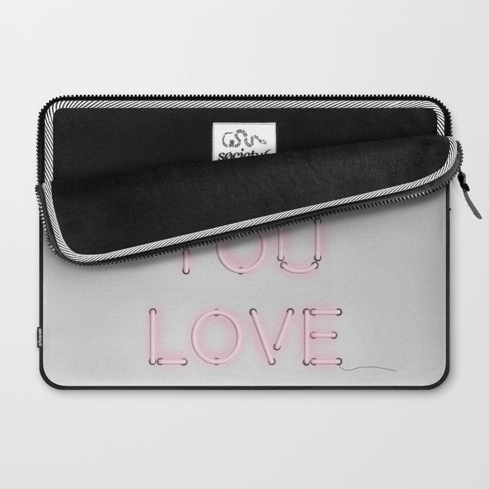 Do what you love, Neon Sign Laptop Sleeve Gallery Image 2