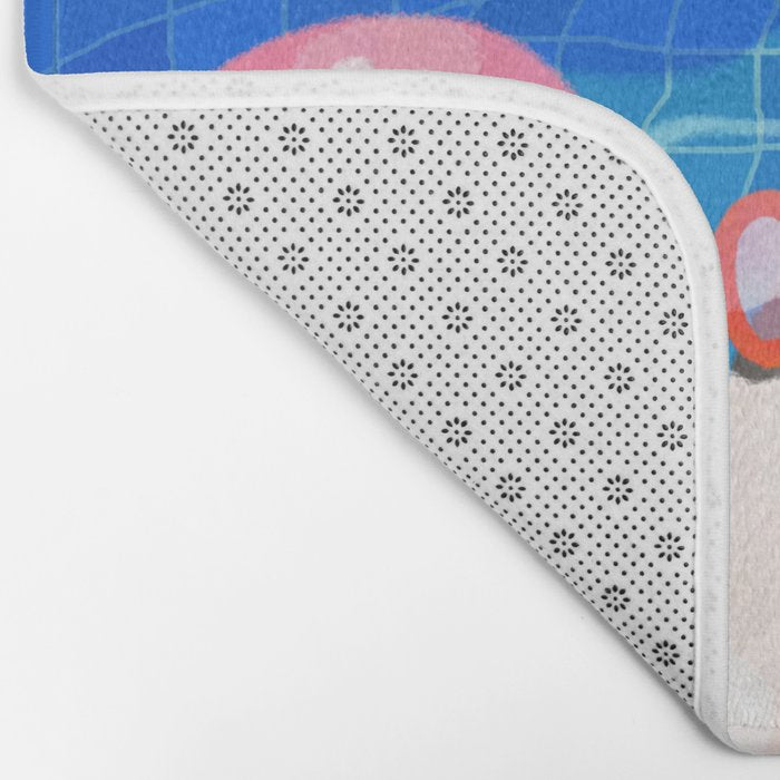 Cory cats in the swimming pool 2 Bath Mat Gallery Image 2