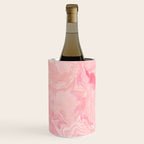 Blush pink abstract watercolor marble pattern Wine Chiller Gallery Image 3