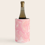 Blush pink abstract watercolor marble pattern Wine Chiller Gallery Image 2