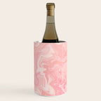 Blush pink abstract watercolor marble pattern Wine Chiller Gallery Image 1