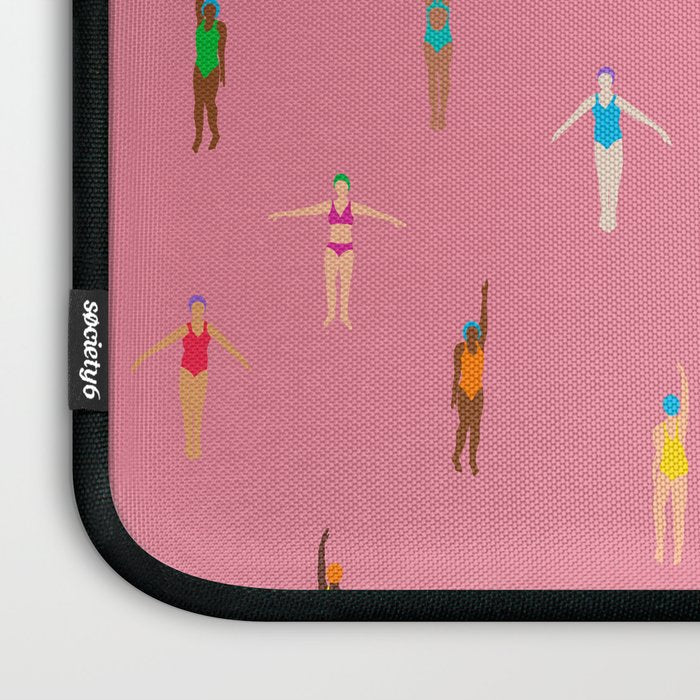 Swimmers in a Sea of Pink Laptop Sleeve Gallery Image 3