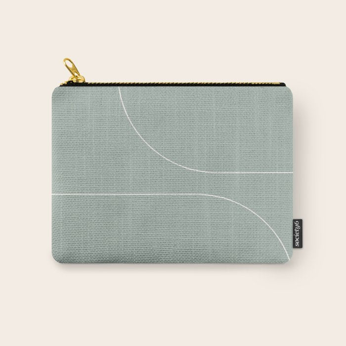 Modern Minimal Line Abstract XXXIX Carry All Pouch Gallery Image 1