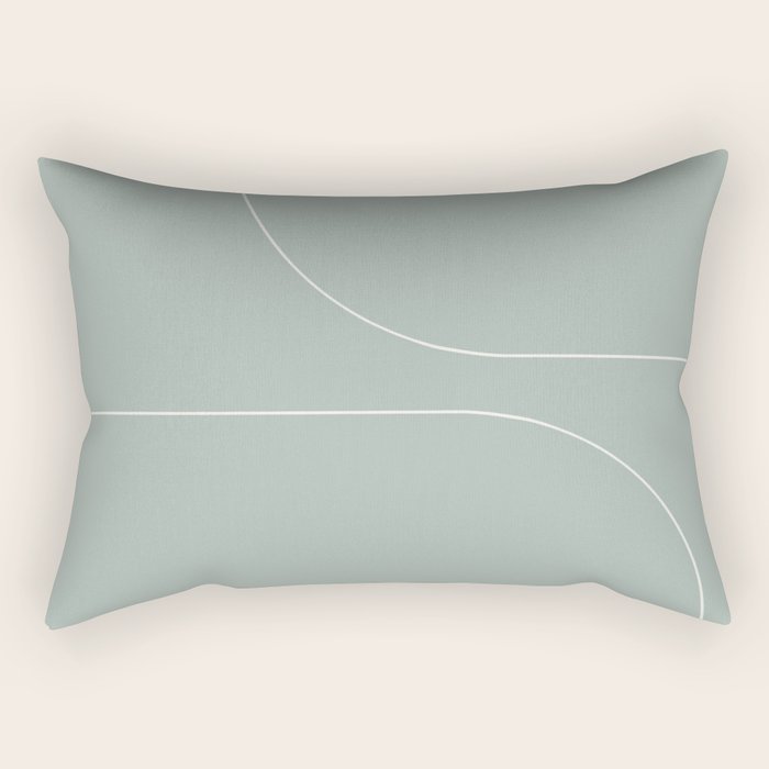 Modern Minimal Line Abstract XXXIX Rectangular Pillow Gallery Image 2