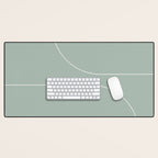 Modern Minimal Line Abstract XXXIX Desk Mat Gallery Image 1