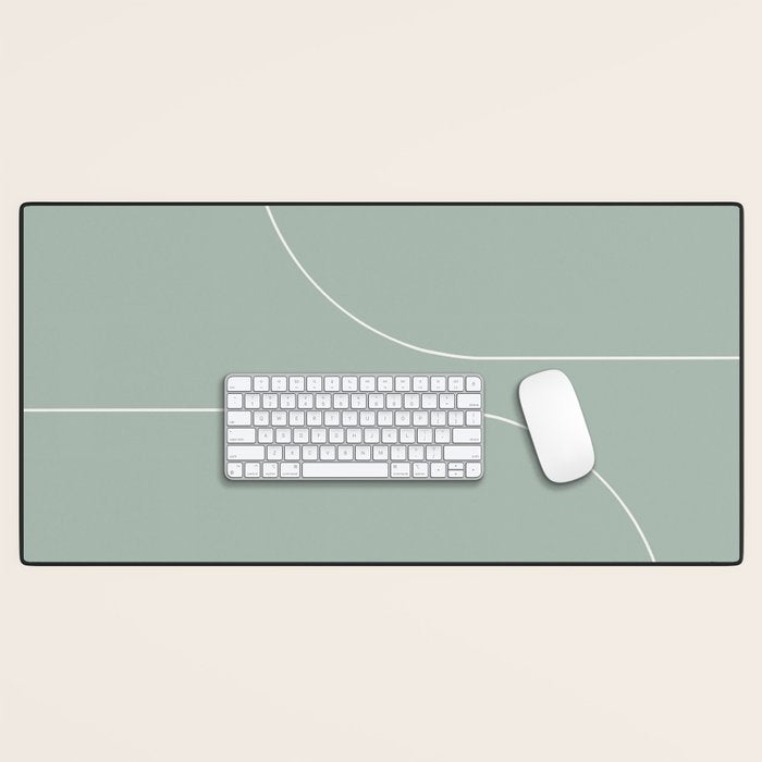 Modern Minimal Line Abstract XXXIX Desk Mat Gallery Image 1