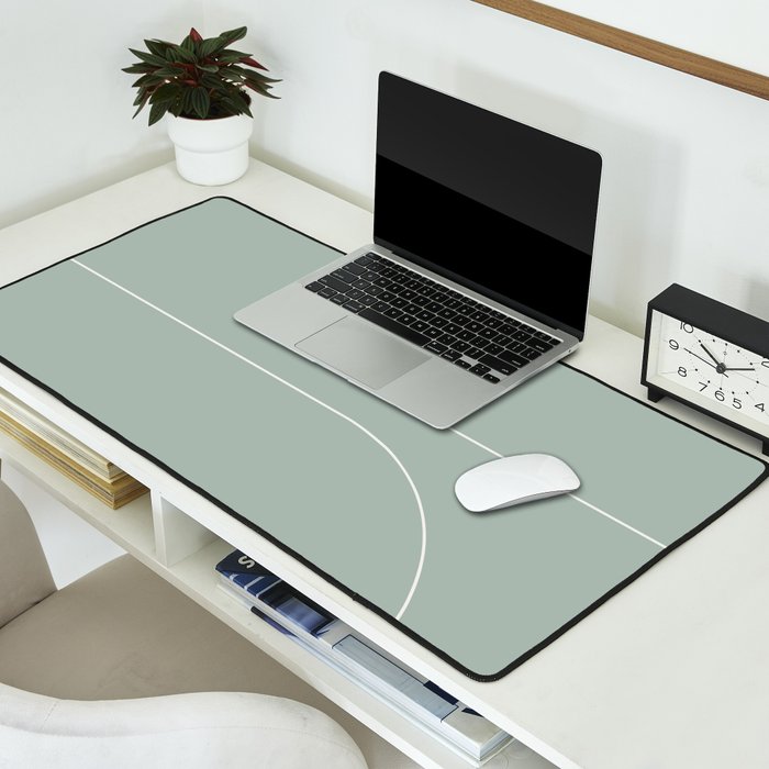 Modern Minimal Line Abstract XXXIX Desk Mat Gallery Image 2