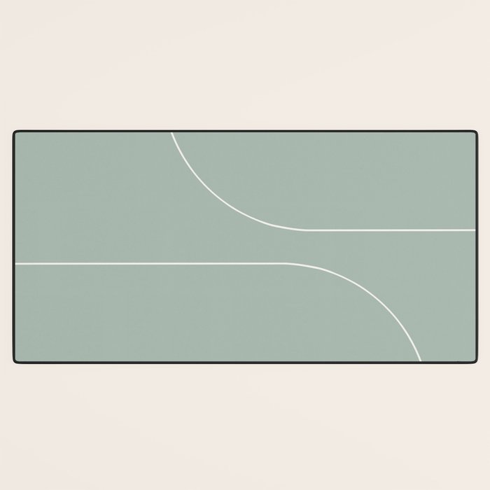 Modern Minimal Line Abstract XXXIX Desk Mat Gallery Image 3