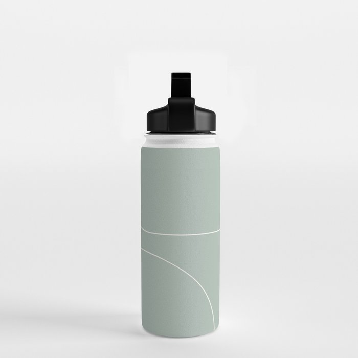 Modern Minimal Line Abstract XXXIX Water Bottle Gallery Image 2