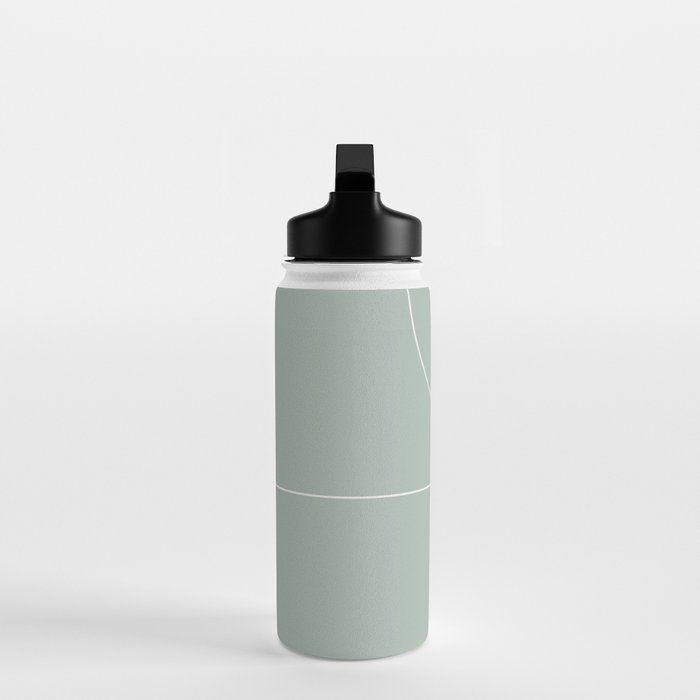 Modern Minimal Line Abstract XXXIX Water Bottle Gallery Image 3