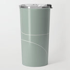 Modern Minimal Line Abstract XXXIX Travel Mug Gallery Image 2