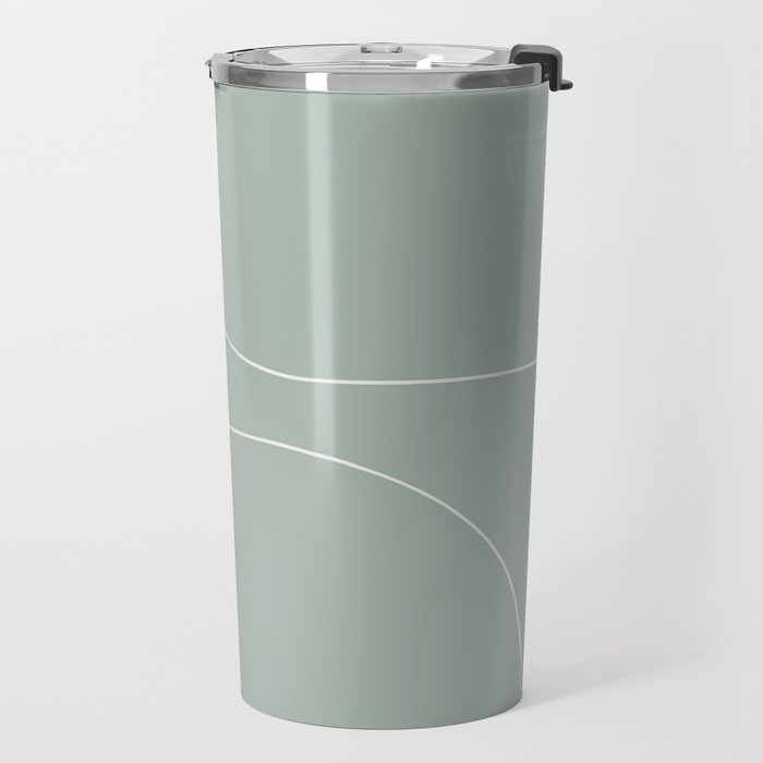 Modern Minimal Line Abstract XXXIX Travel Mug Gallery Image 2