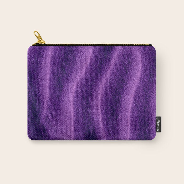 Sand Ripples - Purple Carry All Pouch Gallery Image 1