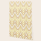 Gold art deco diamonds on white Wallpaper Gallery Image 2